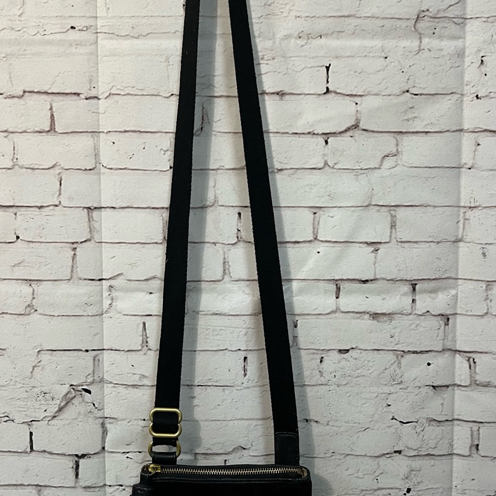 Vintage Juicy Couture Brown Velour Leather Crossbody Bag Purse Tassel Y2K - Picture 14 of 14